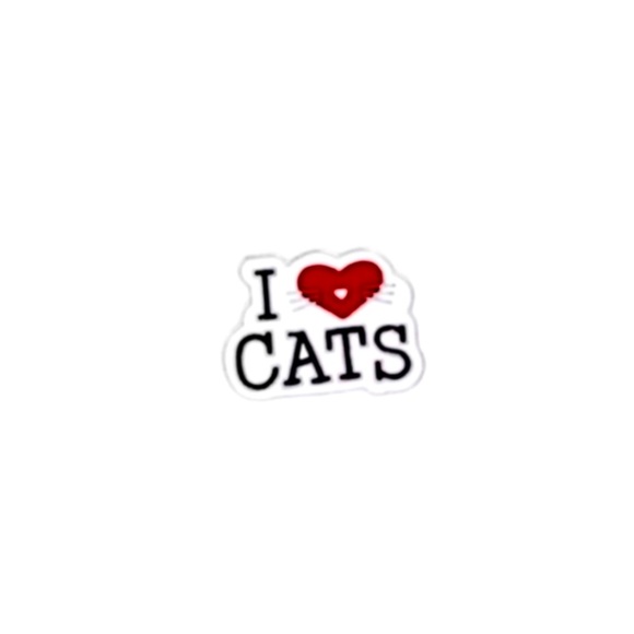 NEW I Love Cats Metal Pin - Picture 1 of 5